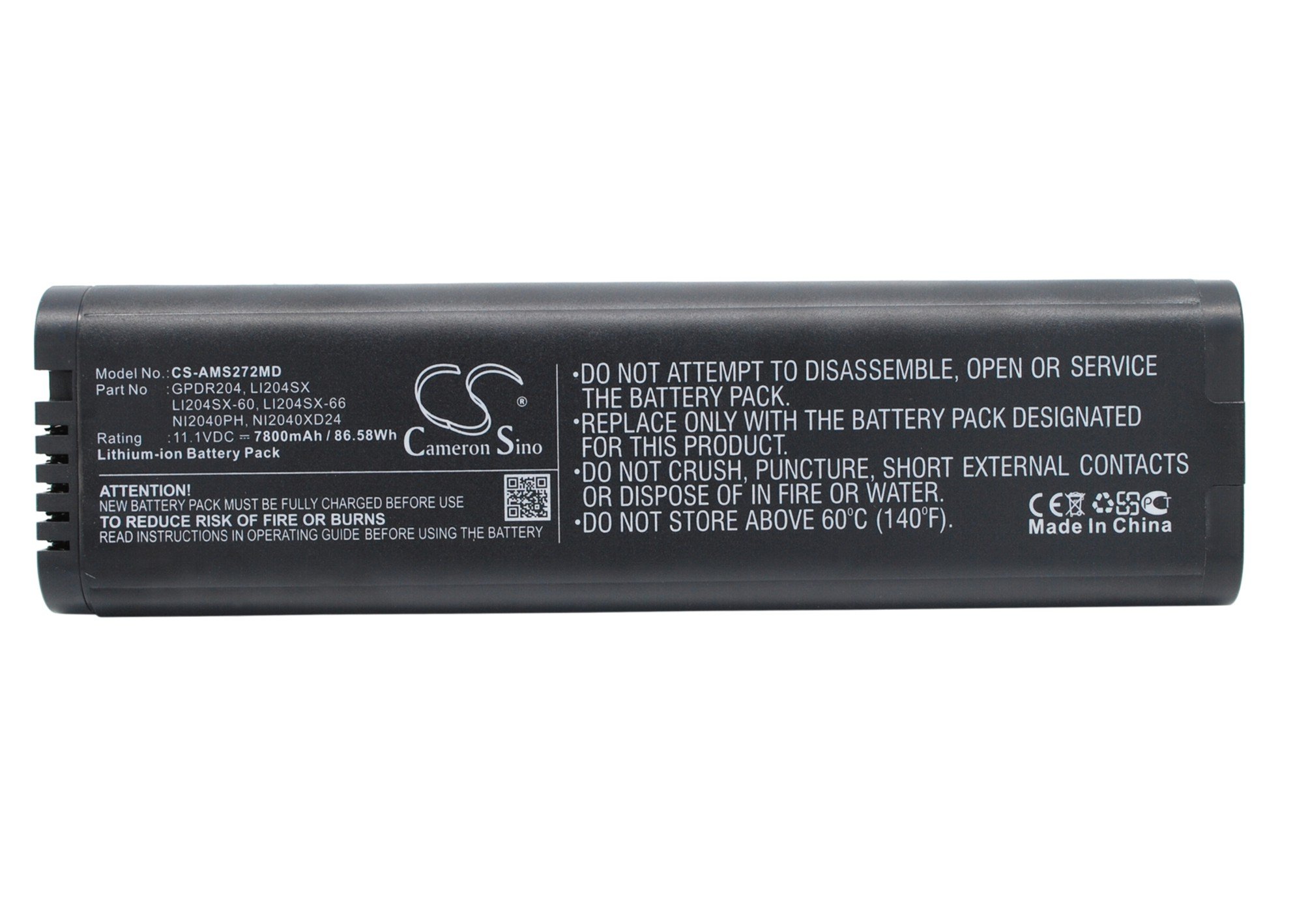 Cameron Sino Battery for Anritsu 1420-0868,633-44,633-75,989803129131,GPDR204,LI204SX, Fits Anritsu 