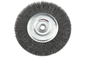 IVY Classic 39058 8-Inch x 5/8 - 1/2-Inch Arbor, Carbon Steel Crimped Bench Wire Wheel - 0.012-Inch Coarse, 1/Card