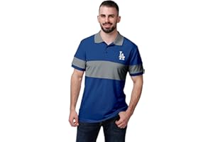 FOCO MLB Men's Officially Licensed Baseball Team Color Primary Logo Performance Short Sleeve Cotton Polo Shirt