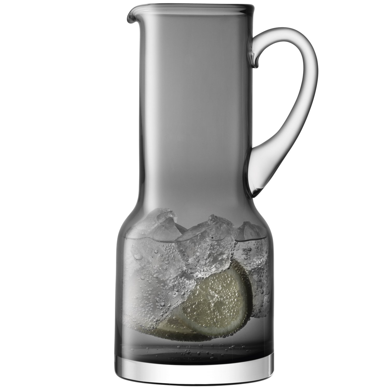 LSA International Utility Jug 1.35L Slate| 1 Unit | Mouthblown & Handmade Glass | UT72