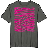 Hot Pink Zebra Print Stripe Pattern - Cute for Girls, Women T-Shirt