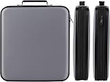 TIMCORR 160 Capacity DVD CD Storage Case Gray Binder Car Organizer view 5