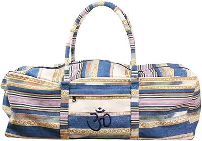 Yoga-Mad Deluxe Yoga Kit Bag Blue Full Zip Carrier with Pockets