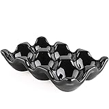 Ceramic Egg Holder 6 Cups Egg Tray Porcelain Fresh