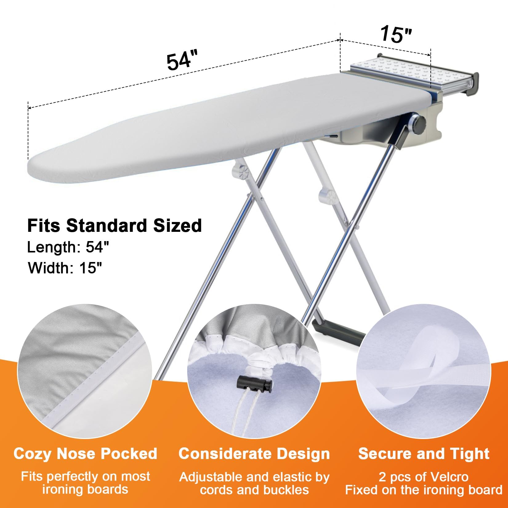 Ironing Board Cover - Ironing Board Cover and Pad Iron Board Cover Standard Size 15