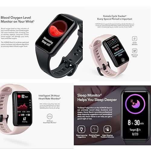 Heart Rate Spo2 In Honor Band 5i PADY Honor Band Smart Wristband - Main Image