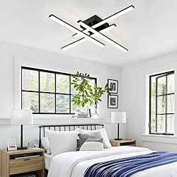 Modern LED Ceiling Light Fixture, Dimmable Close to