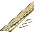 M-D Building Products 79251 2 in. X 72 in. Satin Brass Aluminum Carpet Trim w/Screw Nails