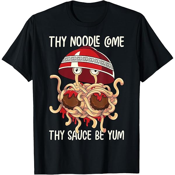 Amazon.com: FSM Pastafarian I'm Thinking About Flying Spaghetti