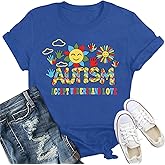IFQ Womens Autism Awareness Shirt Accept Understand Love T-Shirt Autistic Acceptance Support ASD Tee