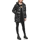 KARL LAGERFELD Women's Chevron Quilted Short Puffer