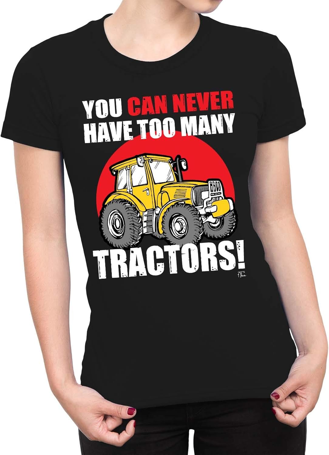 1Tee Womens You Can Never Have Too Many Tractors Farming TShirt