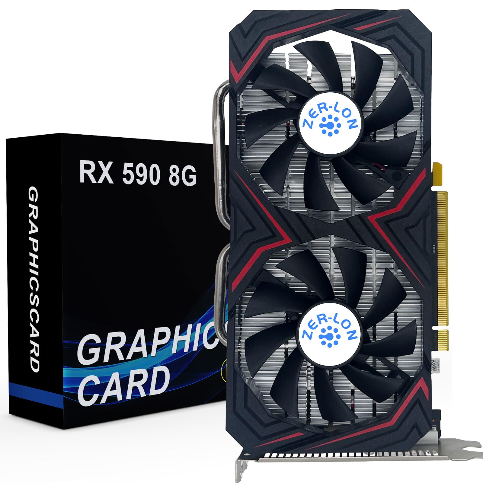 ZER-LON Radeon RX 590 8GB GME Graphics Card, 2304SP