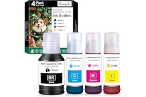 Compatible T502 Ink Refill Bottles Replacement for T502 Ink Bottles Compatible for ET-2760 ET-4760 ET-2750 ET-3760 ET-2850 ET