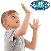 Force1 Scoot Hand Operated Drones for Kids or Adults - Hands Free Mini Drone, Easy Indoor Small UFO Flying Ball Drone Toys for Boys and Girls (Blue)