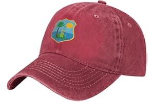 West Indies Cricket Board Hat Baseball Cap Washed Dad Trucker Hat Cowboy Hat Black