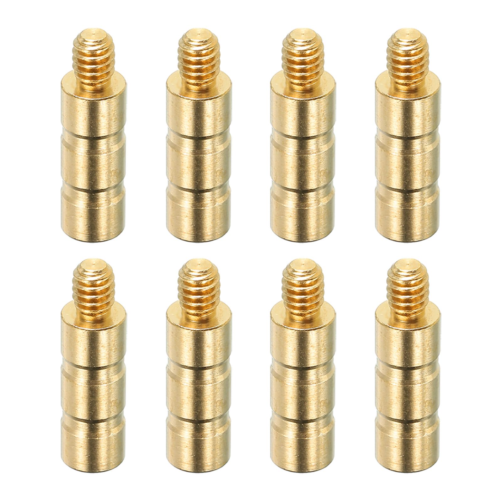 PATIKIL 50 Grain Archery Arrow Brass Insert, 8 Packs Insert Screw Copper Brass Arrow for .244/6.2mm Carbon Arrows