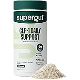 Supergut GLP1 Daily Support - High Fiber GLP-1 Supplement Powder for Women & Men - Sugar-Free Drink Mix for Gut Health (20 Servings)