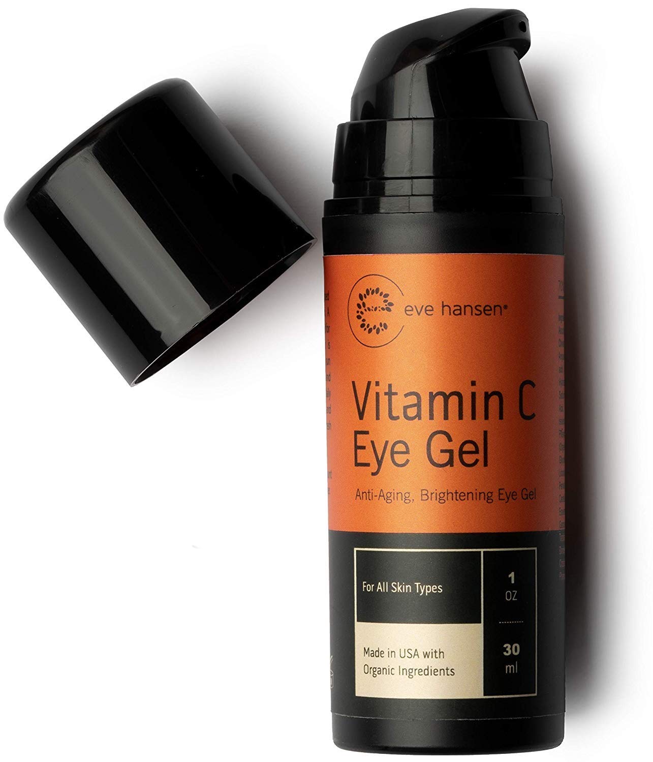 Vitamin C Eye Gel by Eve Hansen - Defying Treatment for Dark Circles, Puffiness and Wrinkles! 1 Ounce