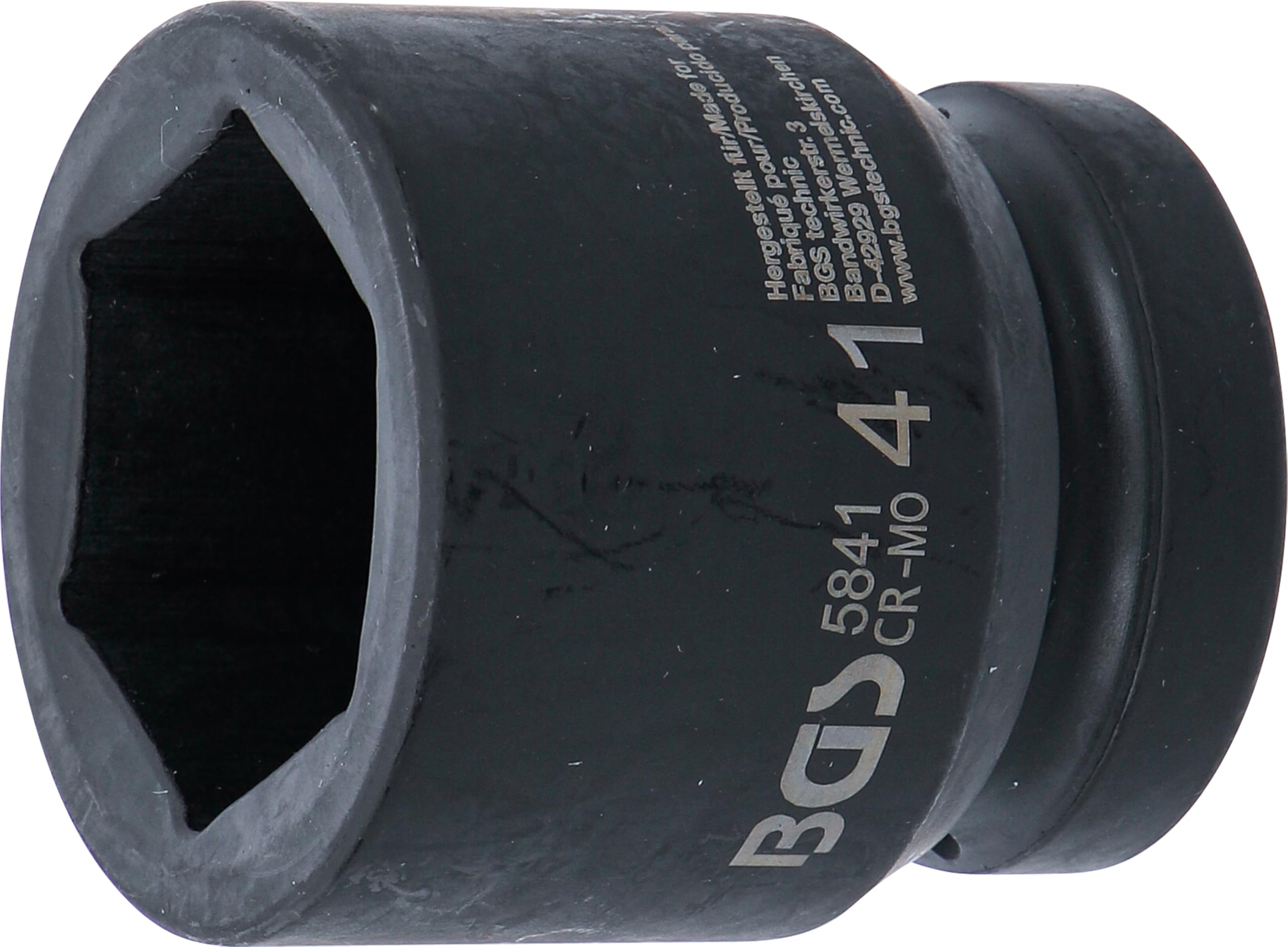 BGS 5841 | Impact Socket, Hexagon | 25 mm (1") Drive | 41 mm