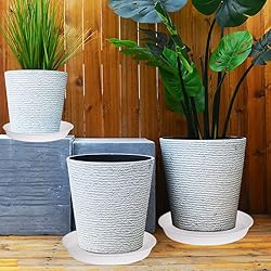 Bleuhome 4 Pack of 17 inch Plant Saucer, 2.3" Depth