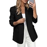 PRETTYGARDEN Blazers for Women Business Casual Outfits 2026 Spring Open Front Long Sleeve Suit Jackets Office Work Blazer