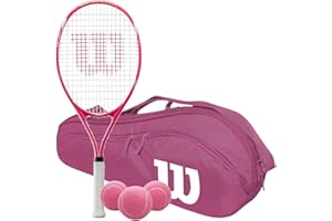 DO IT TENNIS Wilson Tempest Pro Lite Tennis Racquet Bundled with an Advantage 2.5 Racquet Holder Bag and 3 Pink Balls