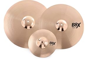 Sabian B8X 16 18 Inches Crash Cymbal Pack with FREE 10 Inches Splash