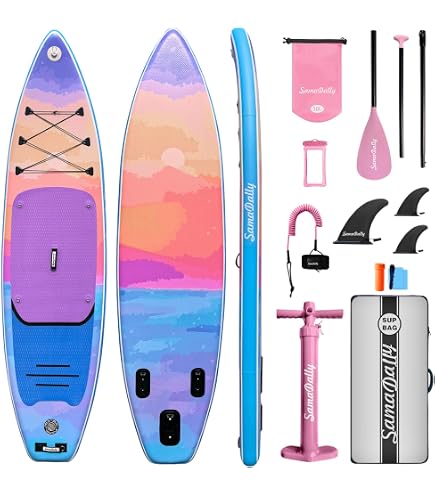 Amazon.com : AISUNSS Inflatable Stand Up Paddle Board, 10'6
