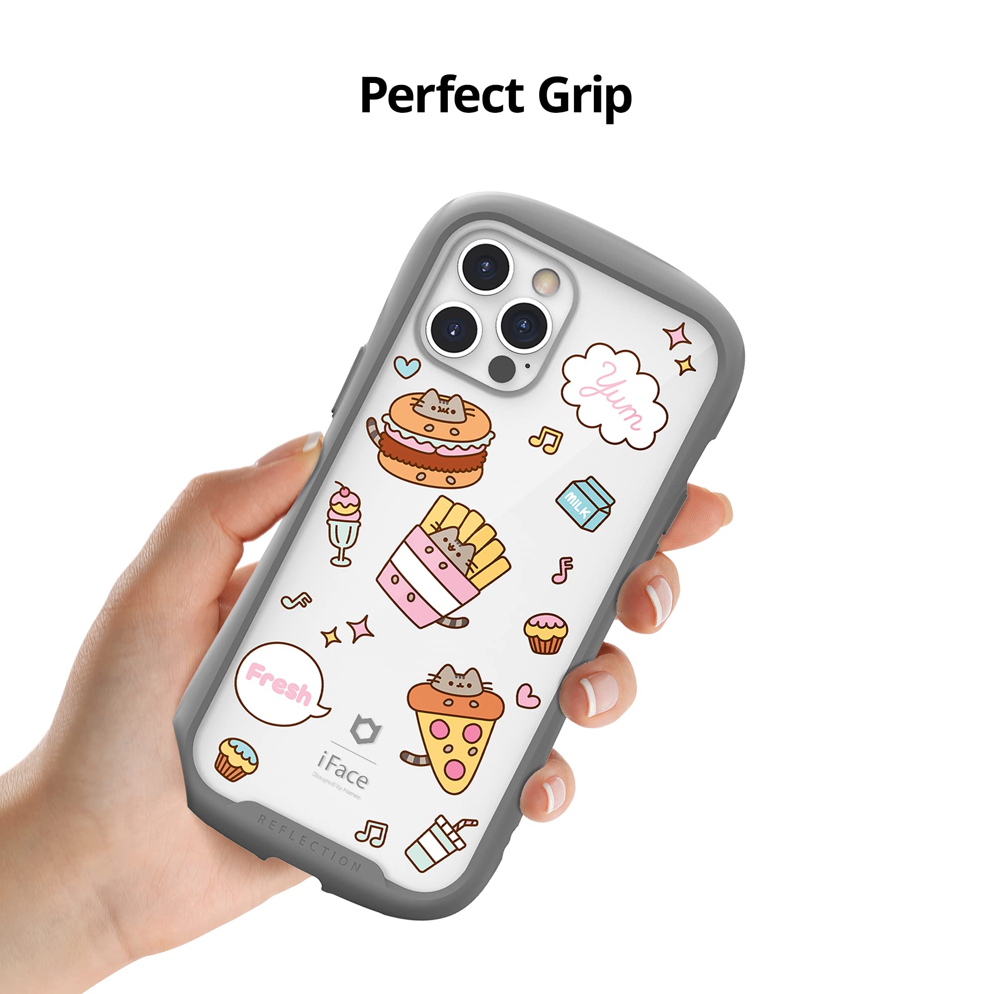 iFace x Pusheen [Inner Sheet + Reflection] Designed for iPhone 12 Pro Max (6.7