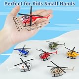 Tcvents 12 Pack Diecast Metal Helicopter Toy Gift for Kids Boys 3-8 Birthday view 2
