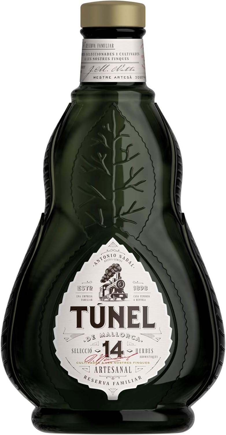 Alcool à 95 Pour Liqueur Espagne Liqueur de Mallorque Espagne (Hierbas Túnel 14 Reserva Familiar 70Cl
