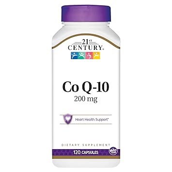 Amazon.com: 21st Century Co Q10 200 mg Capsules, 120 Count: Health ...