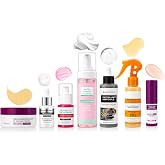 Skincare Routine Set - Facial Care Kit with Cleanser, Serums, Balm &amp; Eye Patches - Hydrating &amp; Daily Skin Care