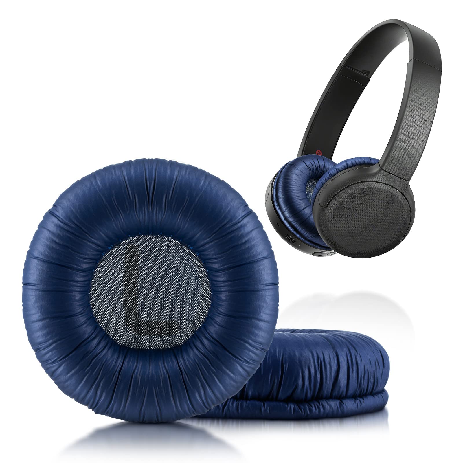 XBERSTAR Replacement Ear Pads Cushions Compatible with Sony WH-CH510 Wireless Headphones Earmuffs (Blue)