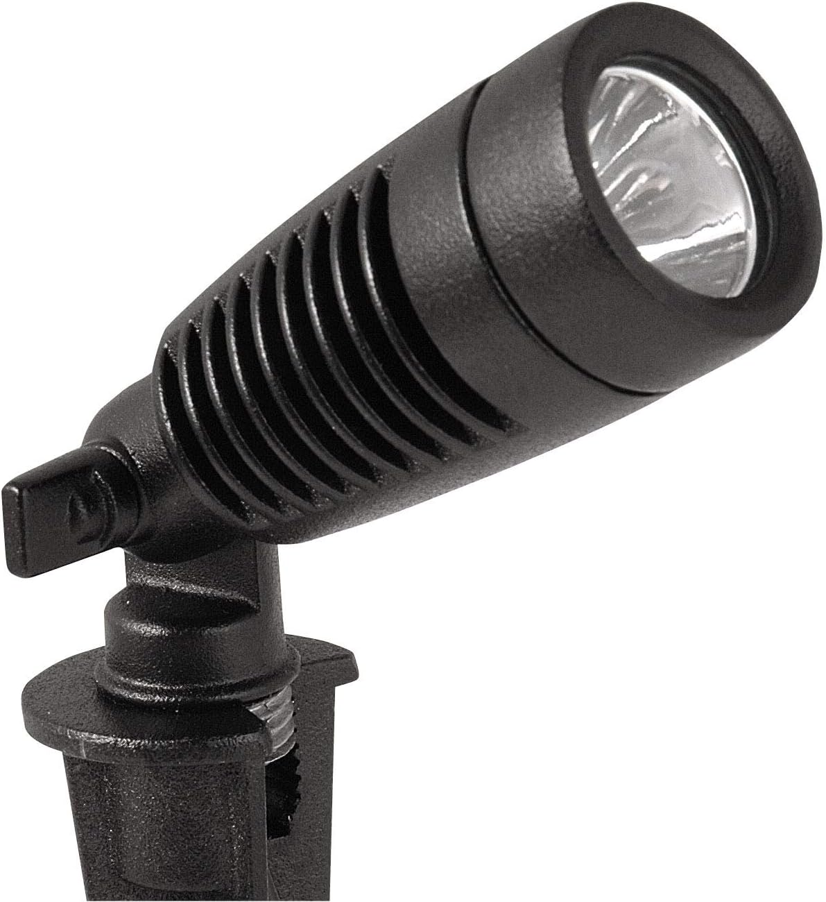 Moonrays 95557 1-Watt Low Voltage LED Outdoor Landscape Metal Spot Light Fixture, Black (Pack of 2) - Outdoor Post Light Accessories - 