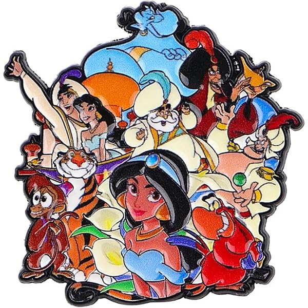 Amazon.com: Vintage Aladdin Genie Lamp Brooch Pin for Women Girls