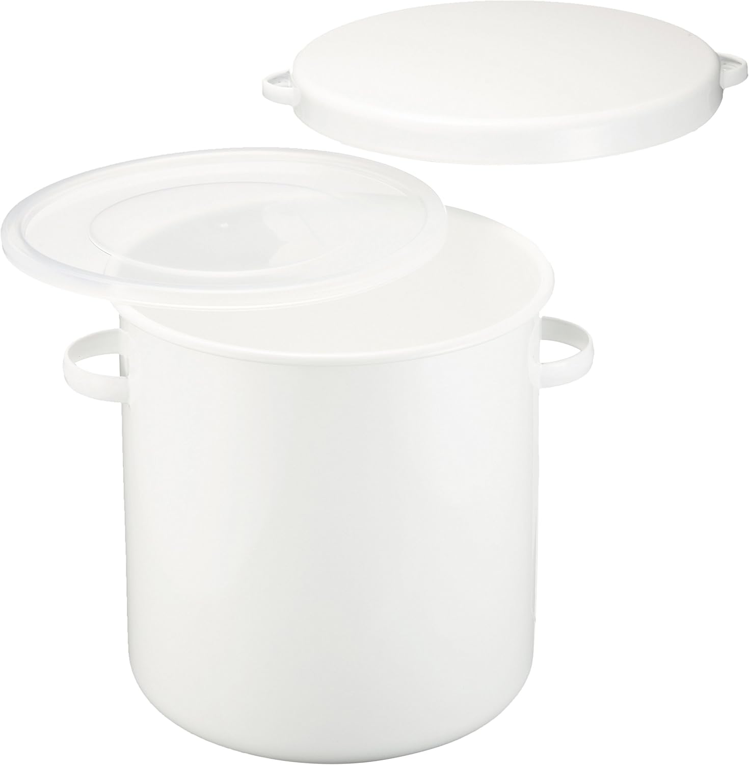 野田琺瑯 ラウンドストッカー ホワイトシリーズ24cm