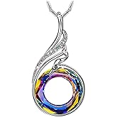 Kate Lynn "Rise From the Ashes Phoenix Necklace Made with Crystals from Austria, 18"+2" Necklace, Packaged with Jewelry Box, Birthday Gift for Women, Symbol of Luck and Renewal