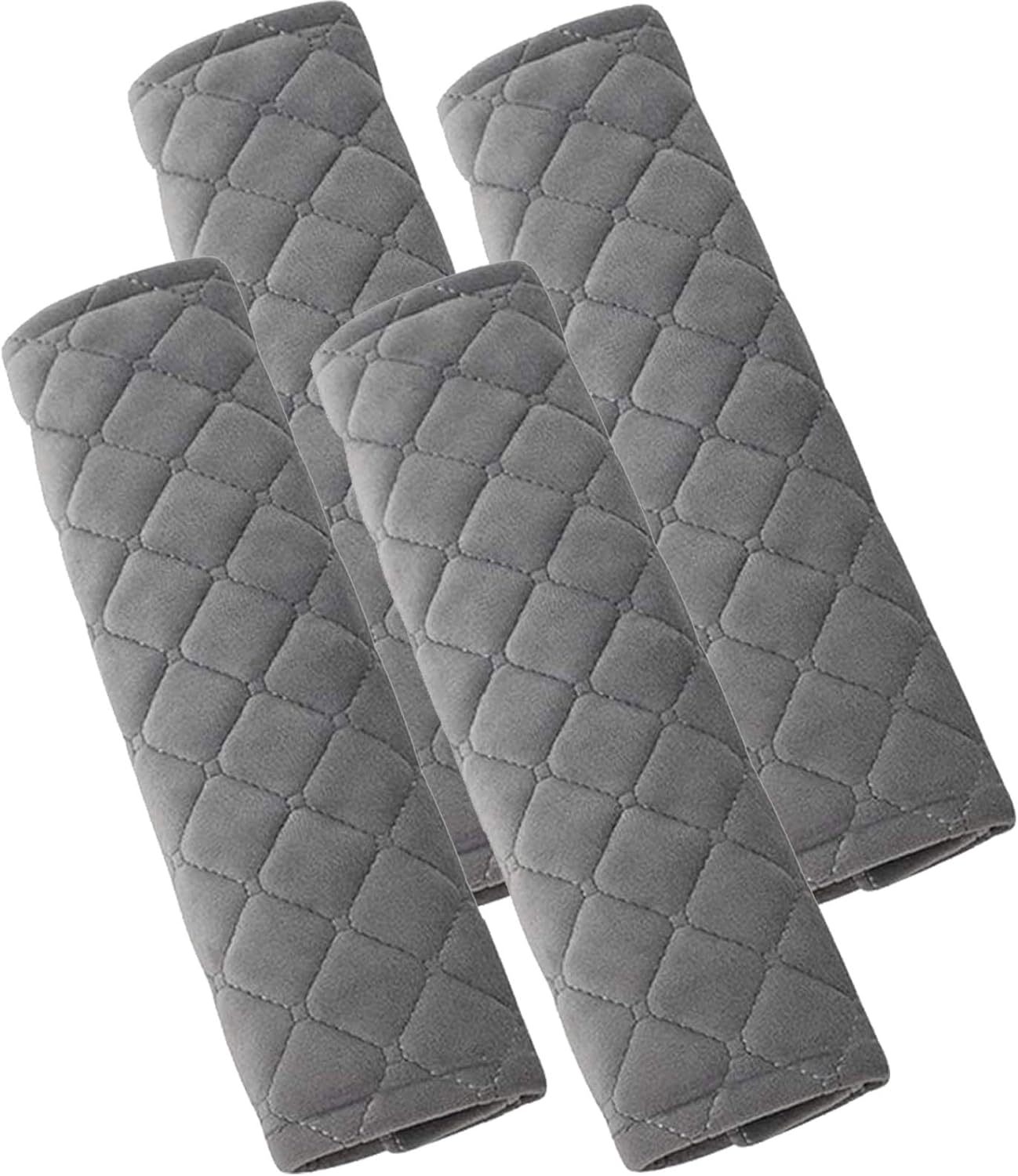 Golden Apple 2Pairs (4PCS) Car Seat Belt Shoulder Pad Cover Comfort Harness Pads Travel Seat Belt Cushion Seatbelt Strap (Gray)