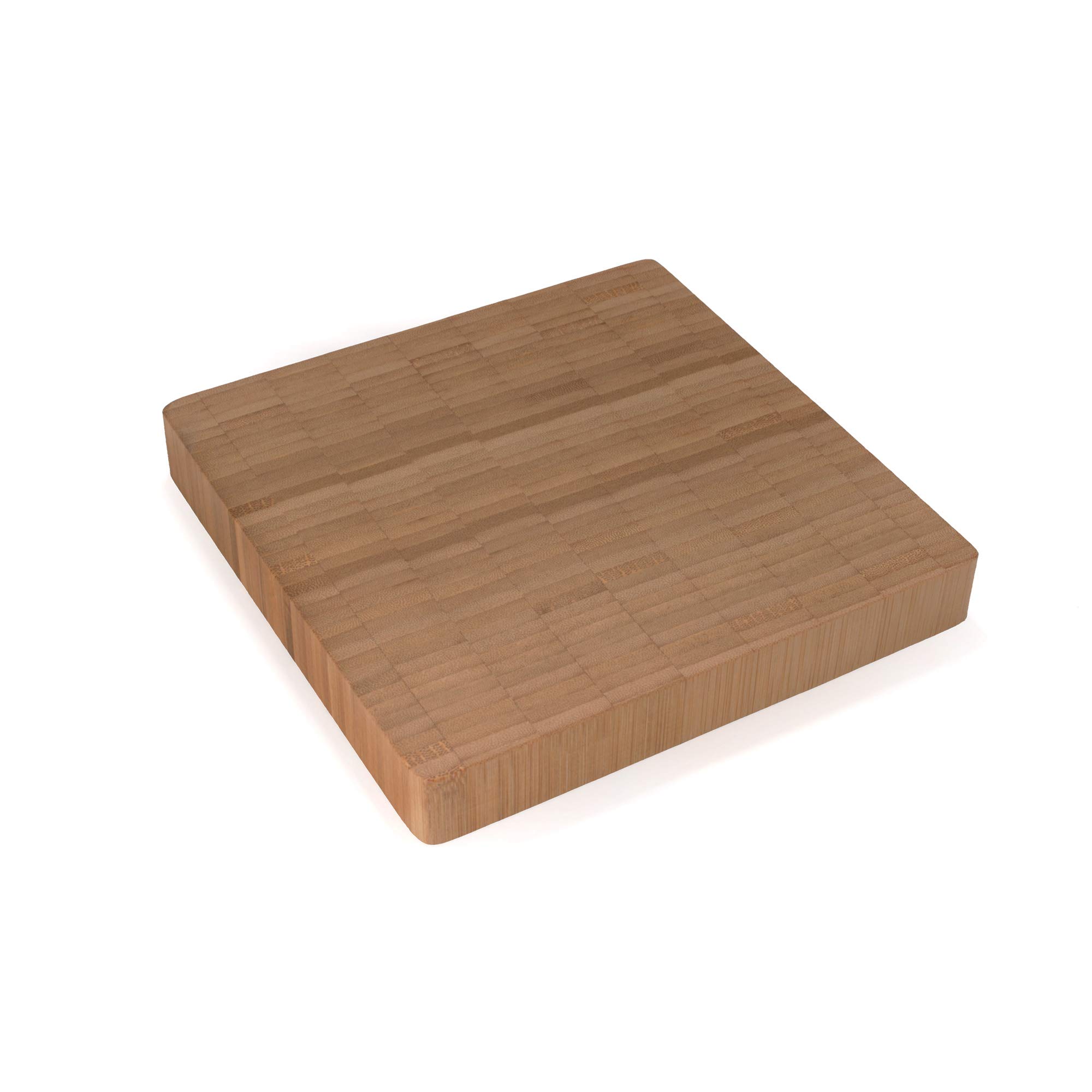 BambooMN Premium Bamboo End Grain Kitchen Cutting Board - 7" x 7" x 1" - 1 Piece — image 1