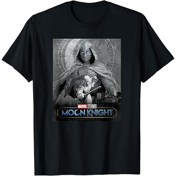 Amazon.com: Marvel Moon Knight Epic Moon Phase Badge Graphic T