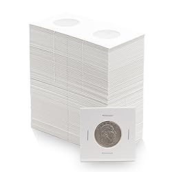 50 Quarter 2x2 Premium Cardboard Coin Flips Paper