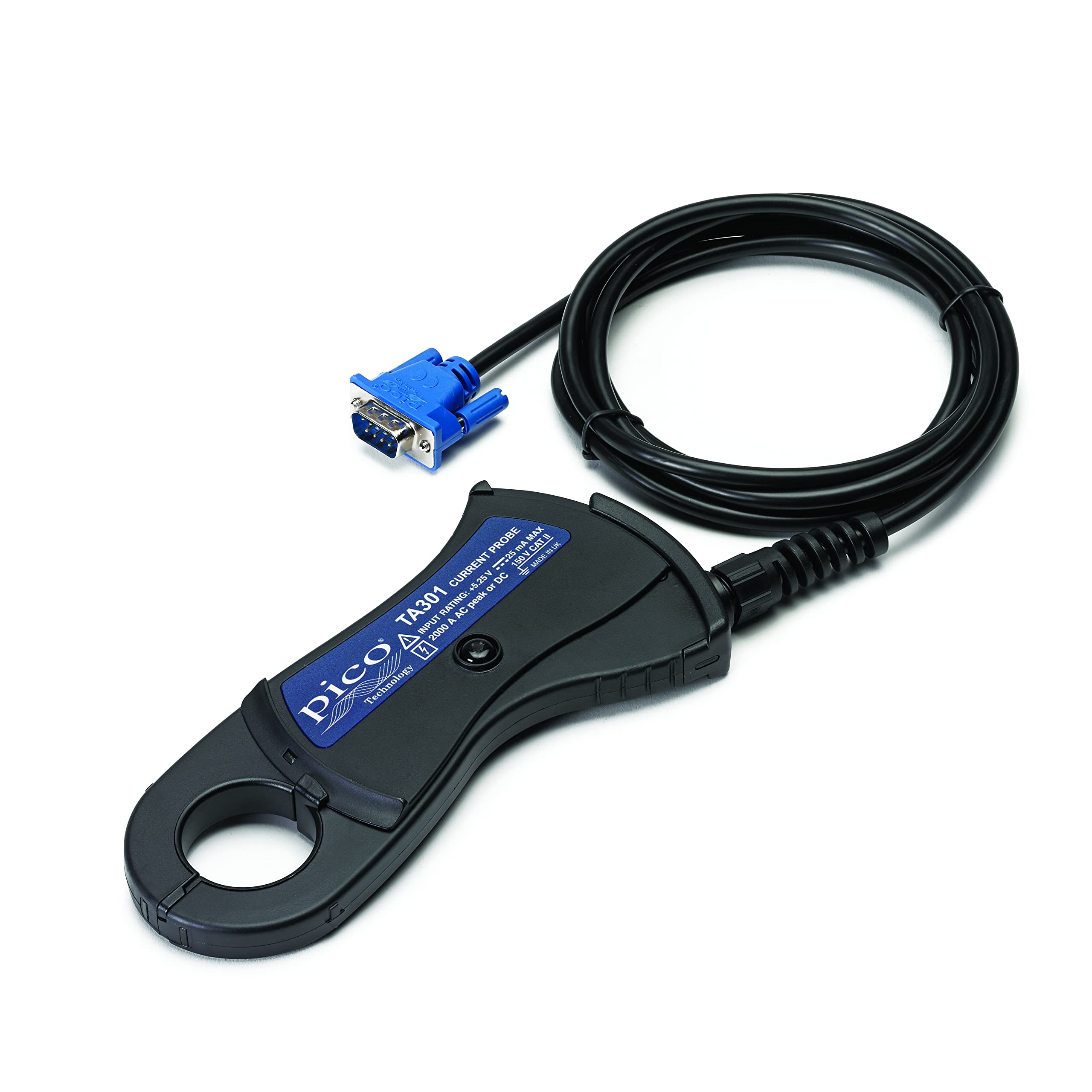 Pico Technology 200/2000 A AC/DC current probe, D9 connector
