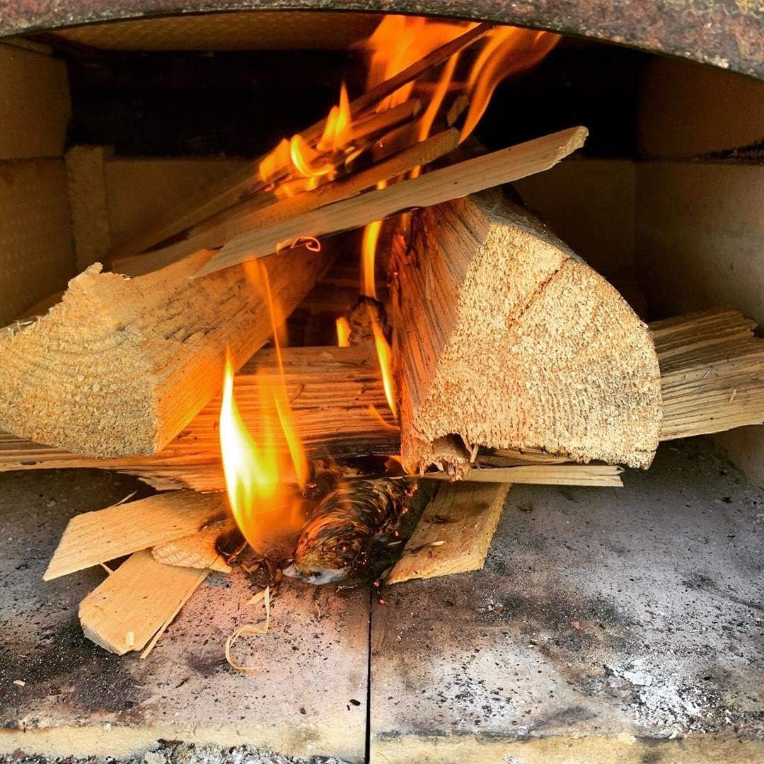 Veksun Fire Starters,Charcoal Starters Wood Wool Duraflame Long Burning Natural Kindling for Fireplace,Campfire,Fire Pit, BBQ Grill,Wood Pellet Stove,Log Burner,Pizza Oven,Smokers 32 Pcs: Sports & Outdoors