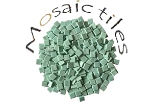 SMEIINIK 1.1lb Bulk Single Iridescent Color Mosaic Tiles for Crafts, Glass Mosaic Pieces for Mosaic Puzzles, Stained Glass Tiles for Mosaic DIY, Mosaic Making Supplies(AJ61-32)