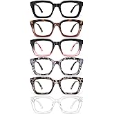 miyya Stylish Reading Glasses for Women, Cheaters Eyeglasses, Oversized Blue Light Readers, Fashion Eye Glasses