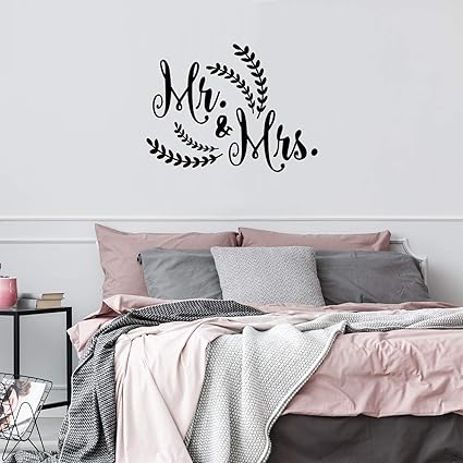 Amazon Com Valentines Day Vinyl Wall Art Decal Mr Mrs