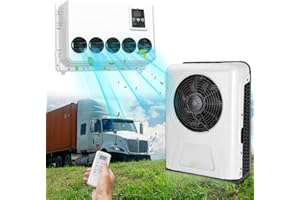 BAILIGO 12V Air Conditioner 11000 BTU, 12 Volt DC Air Conditioner for Truck Parking Split Electric AC Unit, Quiet A/C High Efficiency Cooling for Semi-Truck, Travel Trailer, Crane, Loader, Excavator, Tractor