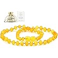 RAW Baltic Amber Necklace - Natural Amber from Baltic Region, Genuine Amber (13in.)